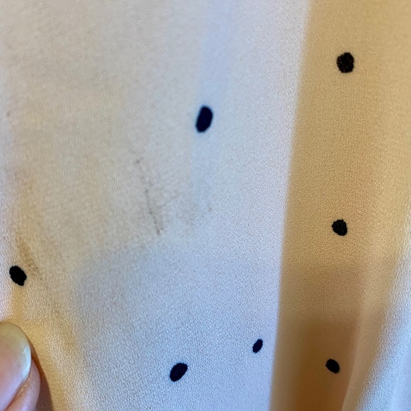 Midi Pink dress with black polka dots with straps and slits SIZE M - Picture 9 of 9